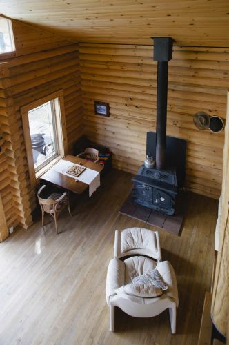 Cabin interior from above