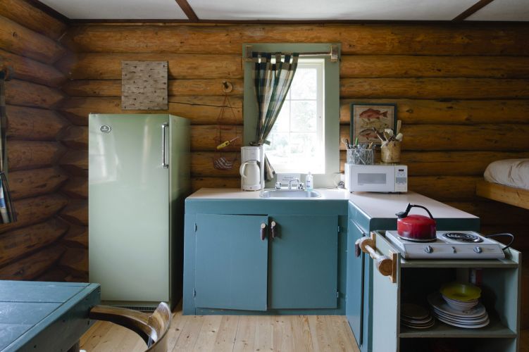Family size cabin kitchen