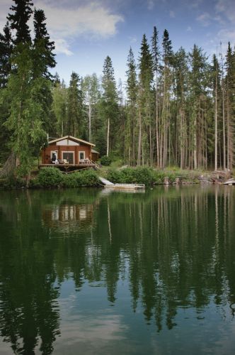 cabin on the lake