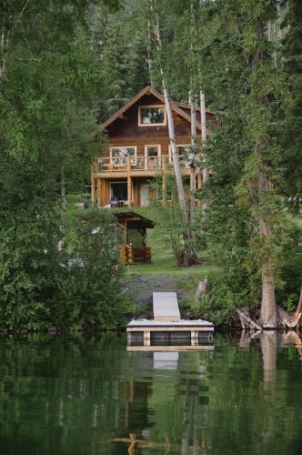 Closer view of cabin retreat