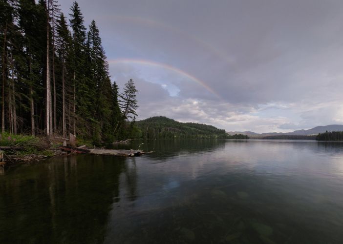Rainbow over Lac des Roches